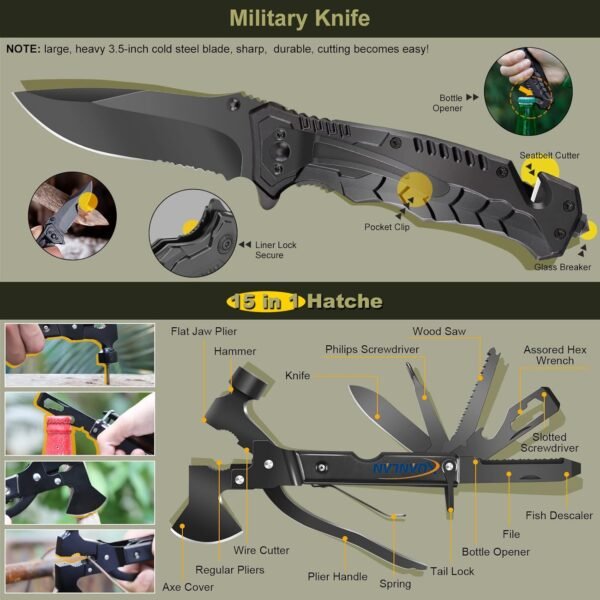 XUANLAN Emergency Survival Kit, Outdoor Survival G... - Image 3