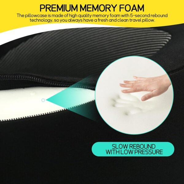 Ulaek®Travel Pillow, Pure Memory Foam Neck Pillow ... - Image 6
