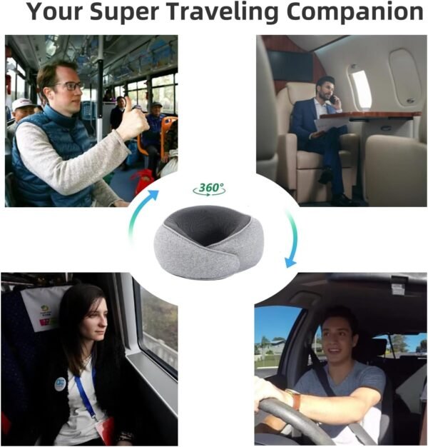 Travel Pillows for Airplanes,Premium Memory Foam T... - Image 8