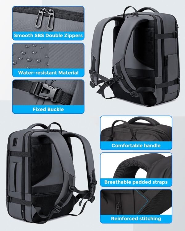 17.3 Inch Travel Laptop Backpack for Men, Water Re... - Image 8