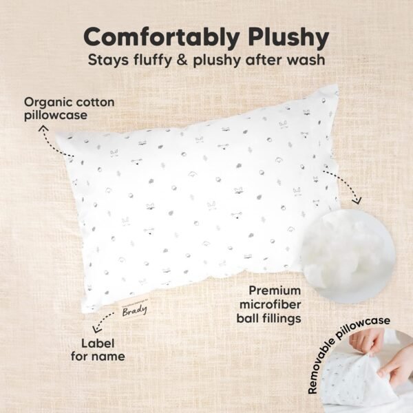 Mini Toddler Pillow with Pillowcase - 9x13 My Litt... - Image 7
