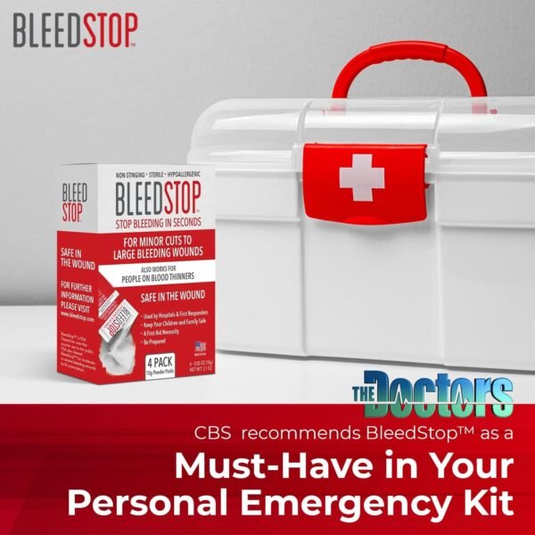 BleedStop First Aid Powder for Blood Clotting, Tr... - Image 3