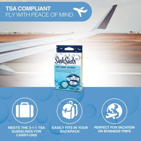 SinkSuds Laundry Detergent, Travel Size Liquid Soa... - Image 5