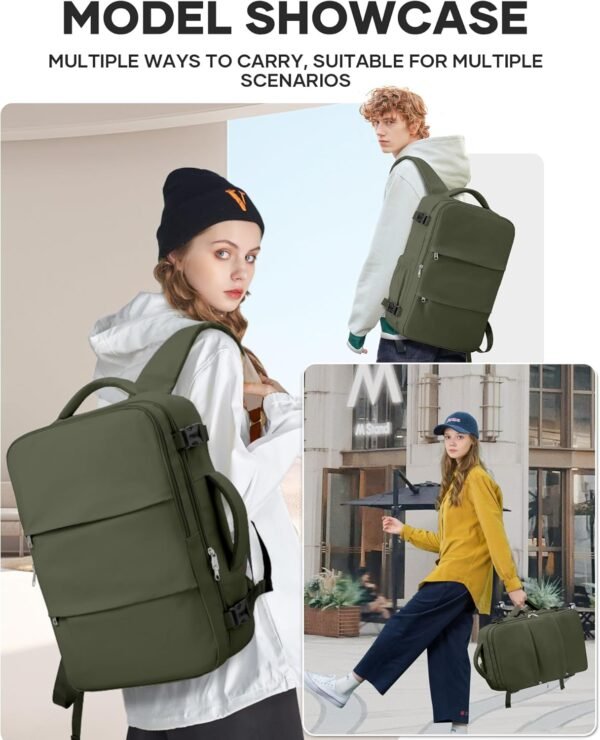 Travel Backpack For Women Men Carry On Backpack Fo... - Image 8