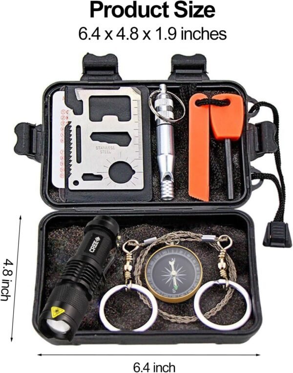 EMDMAK Survival Kit Outdoor Emergency Gear Kit for... - Image 8