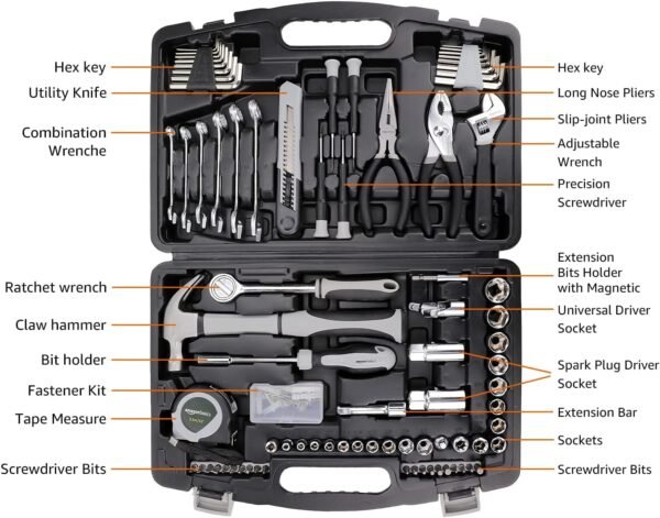 AmazonBasics 131-Piece General Household Hand Tool... - Image 3