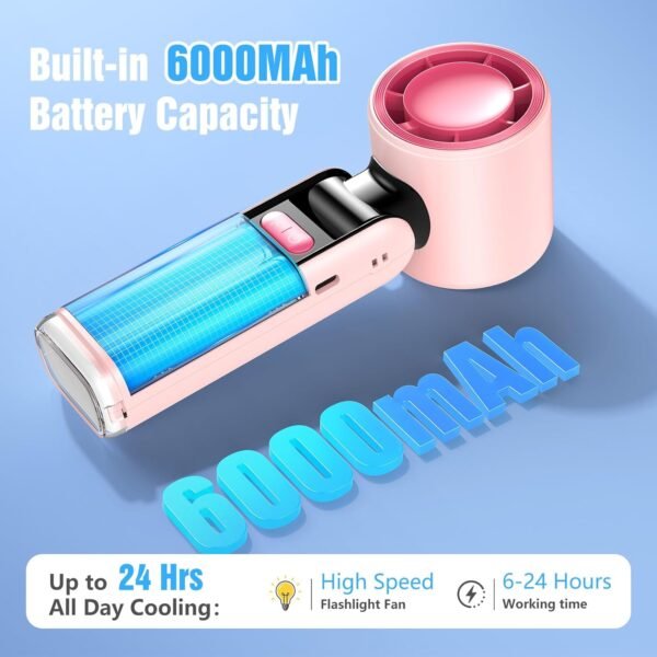 Portable Handheld Turbo Fan, Portable Mini Fan 600... - Image 7