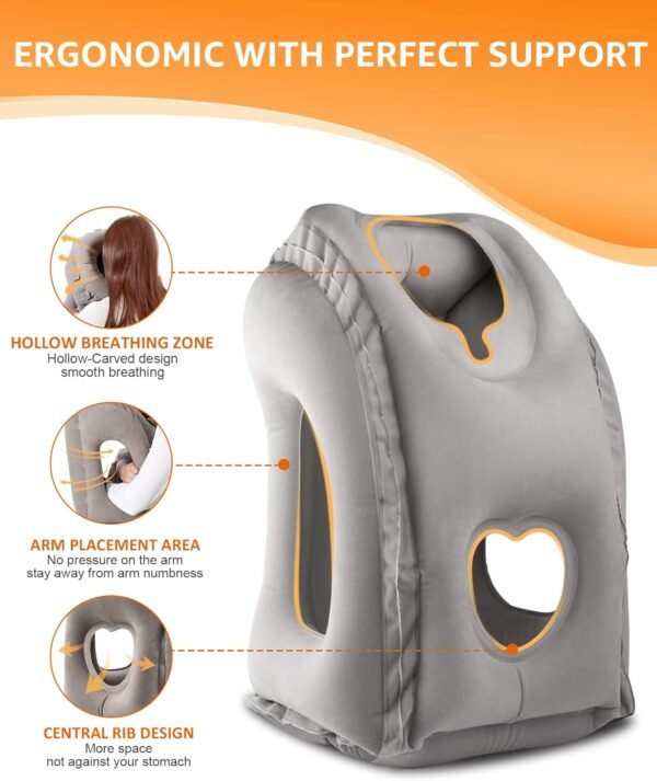 Sunany Travel Pillow, Inflatable Neck Pillow Used ... - Image 4