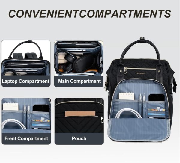 KROSER Laptop Backpack 17" Stylish Backpack Water ... - Image 4