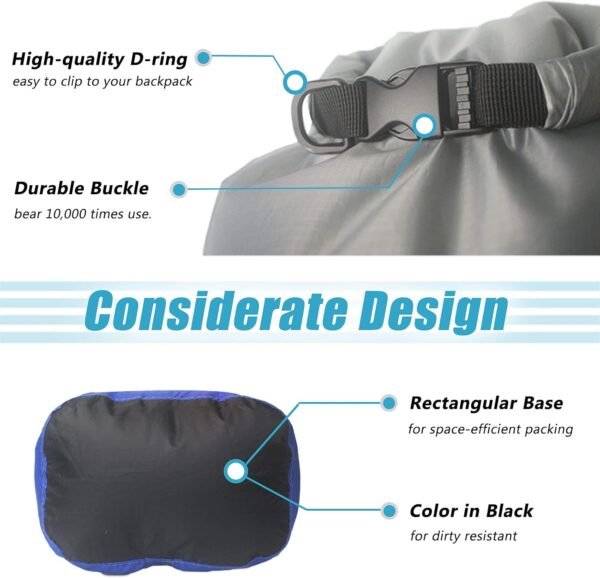 Frelaxy Dry Bag 3-Pack/5-Pack, Ultralight Dry Sack... - Image 5