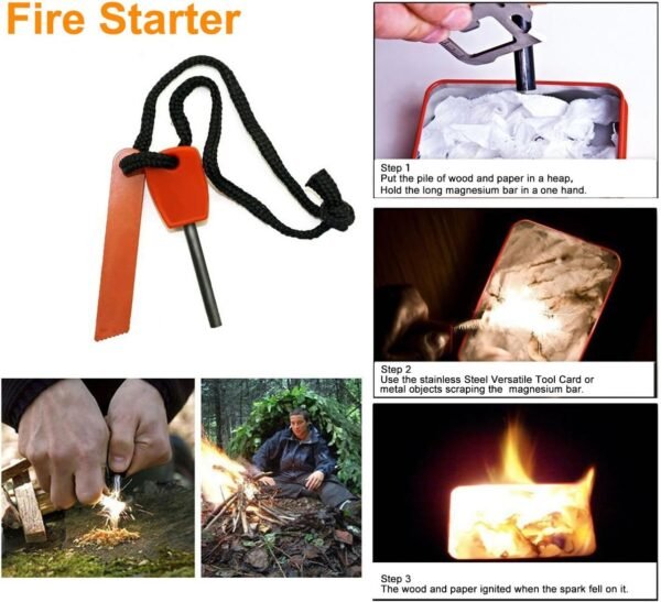 EMDMAK Survival Kit Outdoor Emergency Gear Kit for... - Image 4