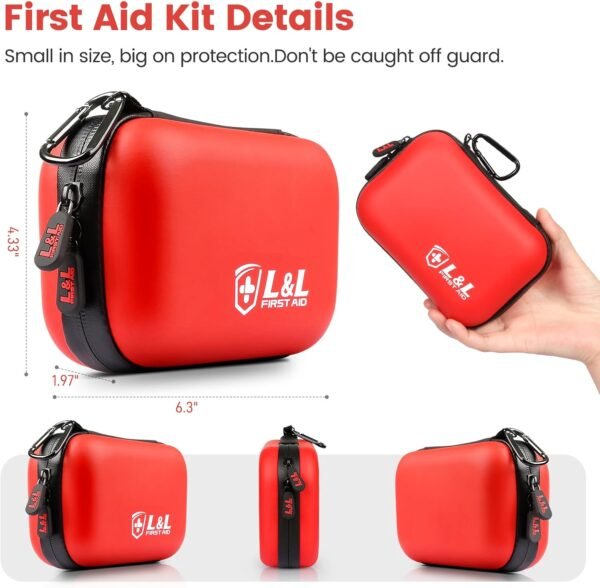 120-Piece First Aid Kit for Travel,Car & Emergency... - Image 6
