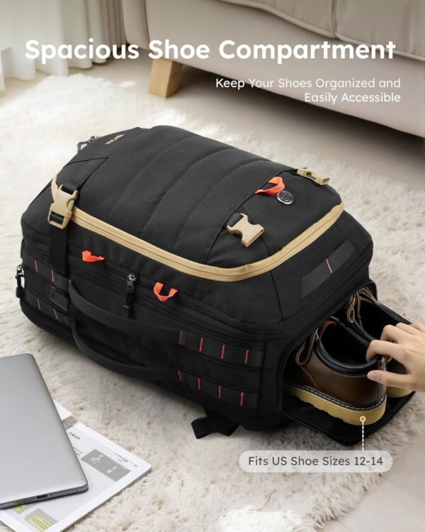 Tolaccea Carry on Travel Backpack, TSA Friendly Fl... - Image 7