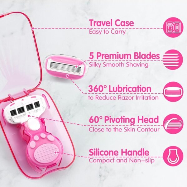 DreamGenius Travel Razors for Women, Travel Size T... - Image 5