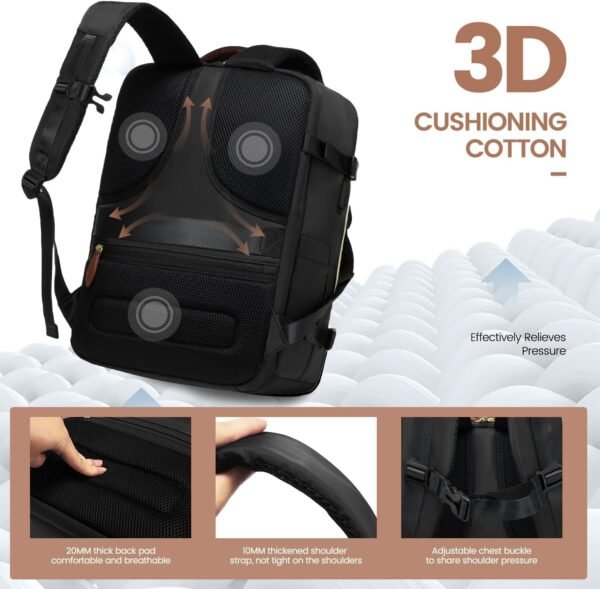 LOVEVOOK Travel Backpack for Women, 40L Carry On B... - Image 5