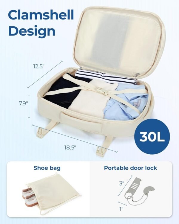 BAGSMART Travel Backpack, 30L Flight Approved Carr... - Image 7