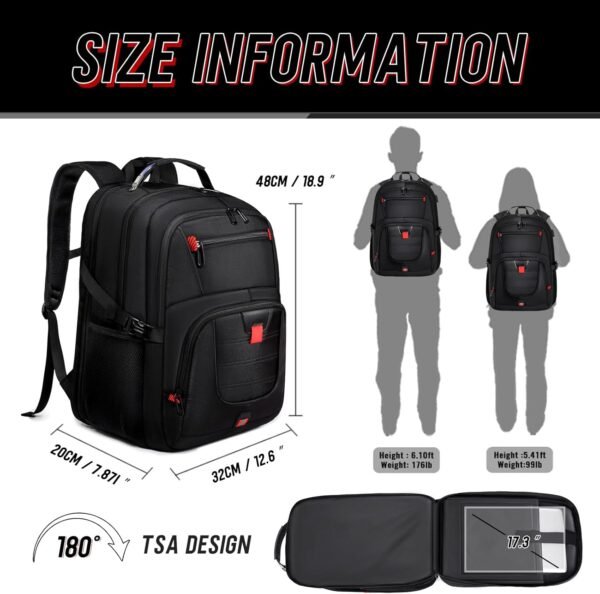 Z-MGKISS Travel Backpack, 50L Extra Large Travel L... - Image 6