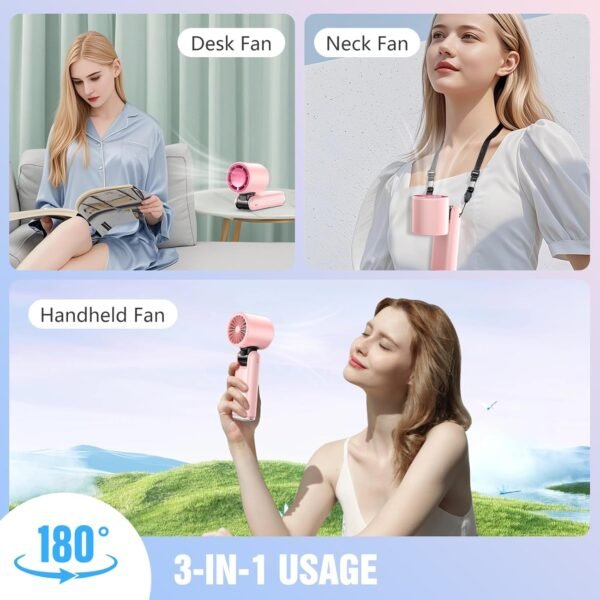 Portable Handheld Turbo Fan, Portable Mini Fan 600... - Image 4