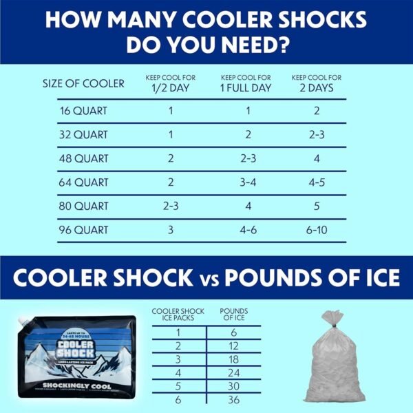 Cooler Shock Reusable Ice Packs for Cooler - Long ... - Image 9