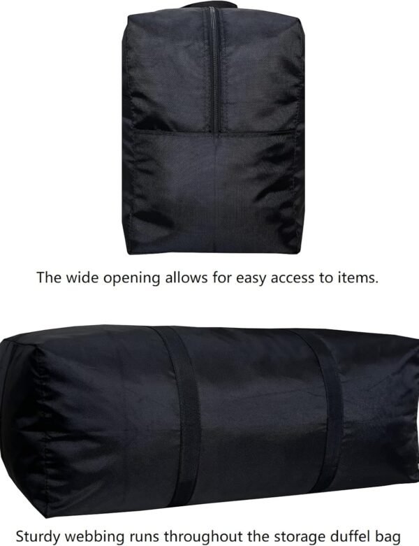 Extra Large Storage Duffle Bag with Zippers and Ha... - Image 5