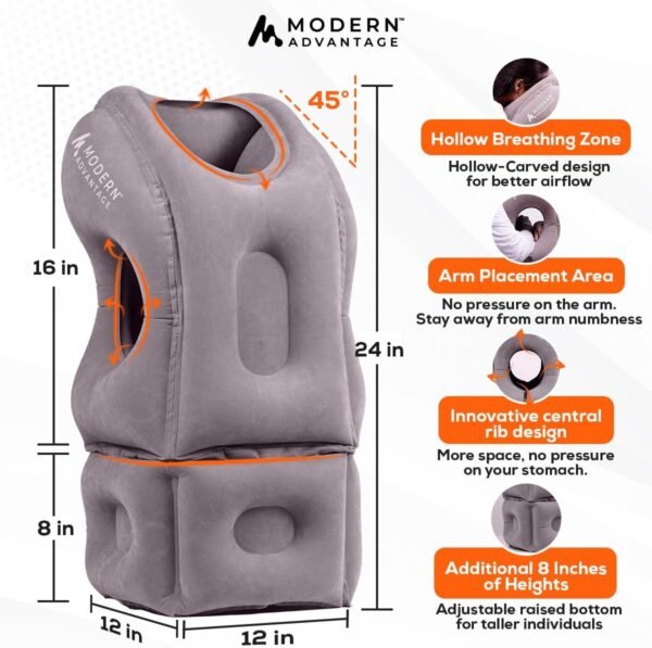 Modern Advantage Inflatable Travel Pillow for Airp... - Image 4