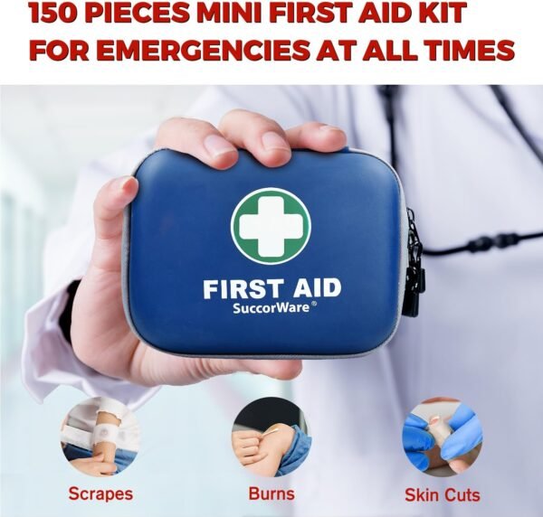 150 Pieces Mini First Aid Kit - Small Medical Kit ... - Image 6