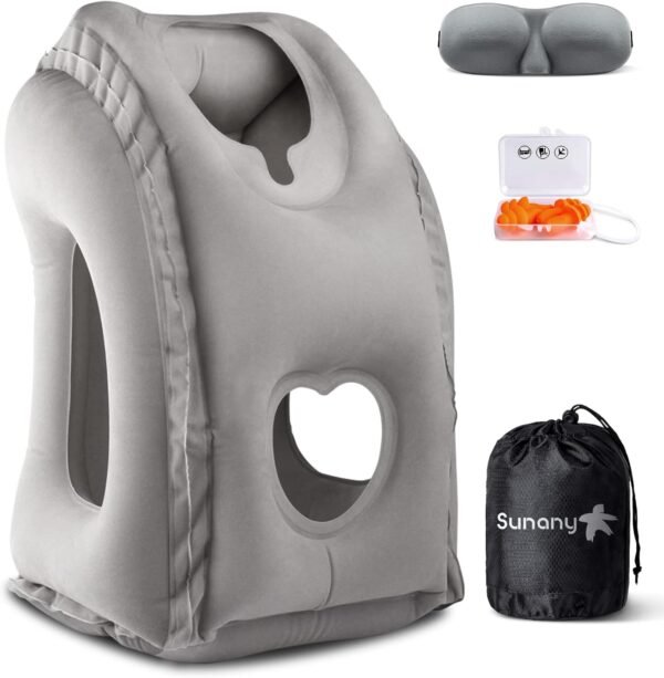 Sunany Travel Pillow, Inflatable Neck Pillow Used ... - Image 2