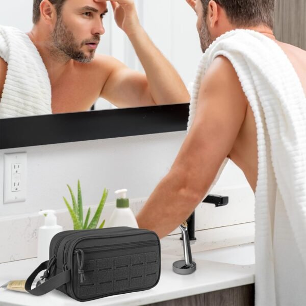 QT&QY Tactical Toiletry Bag For Men Hygiene Bag ED... - Image 7