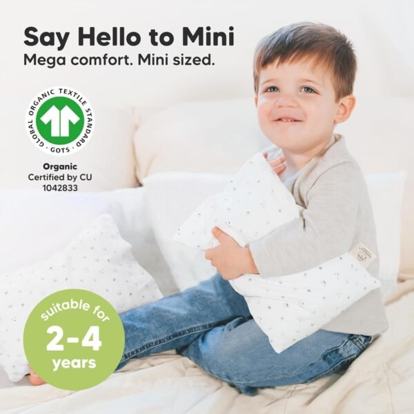 Mini Toddler Pillow with Pillowcase - 9x13 My Litt... - Image 4