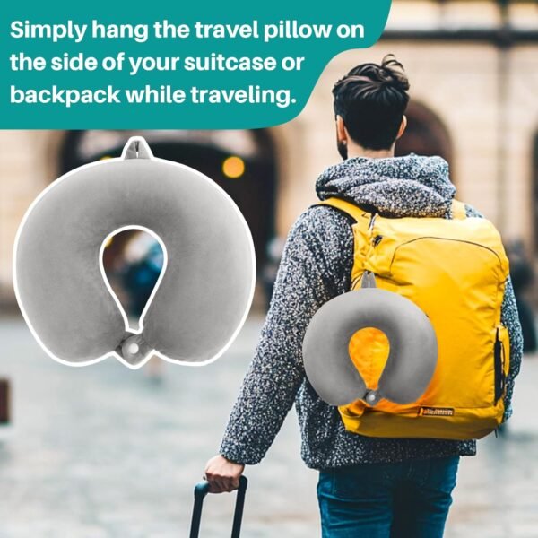 Neck Pillow Airplane - Memory Foam Travel Pillow f... - Image 7
