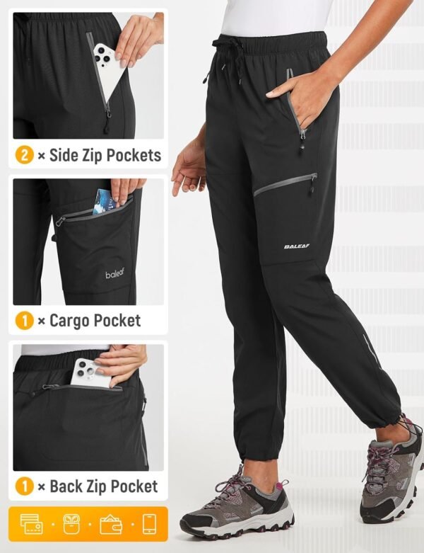 baleaf Women's Hiking Pants Quick Dry Lightweight ... - Image 6