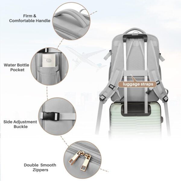 Travel Backpack， Carry on Backpack Airline Approve... - Image 6
