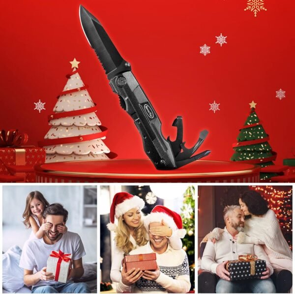 RoverTac Pocket Knife Multitool – 15-in-1 Folding ... - Image 8