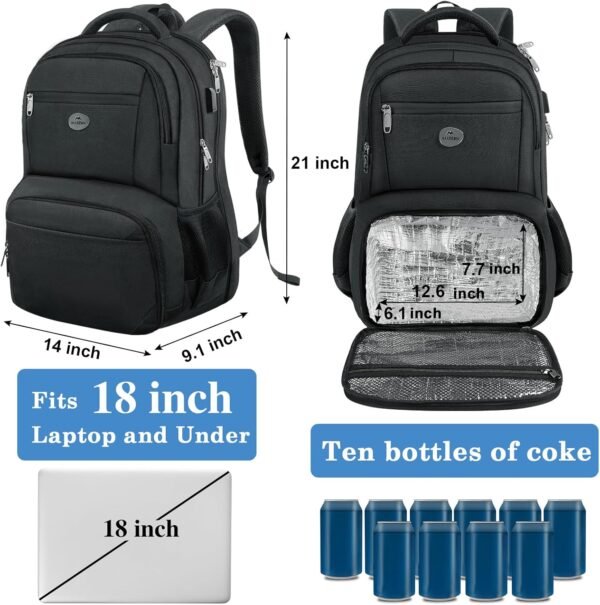 MATEIN 18 Inch Backpack for Men, Extra Large Work ... - Image 5