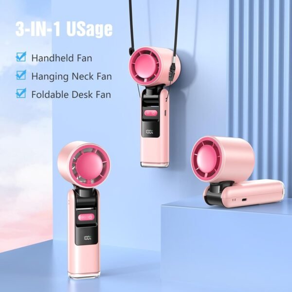 Portable Handheld Turbo Fan, Portable Mini Fan 600... - Image 9