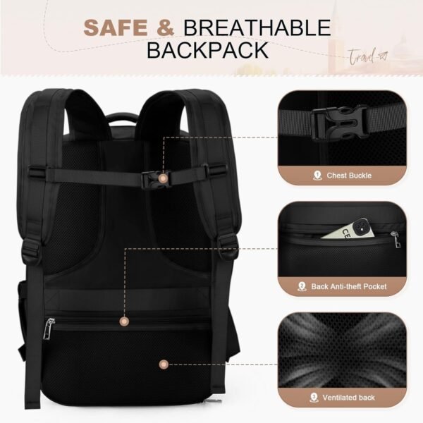 Maelstrom Travel Backpack for Women Men,35L Laptop... - Image 9