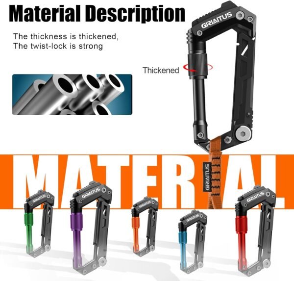 Carabiner Multitool 8-in-1 EDC Carabiners Pocket K... - Image 8