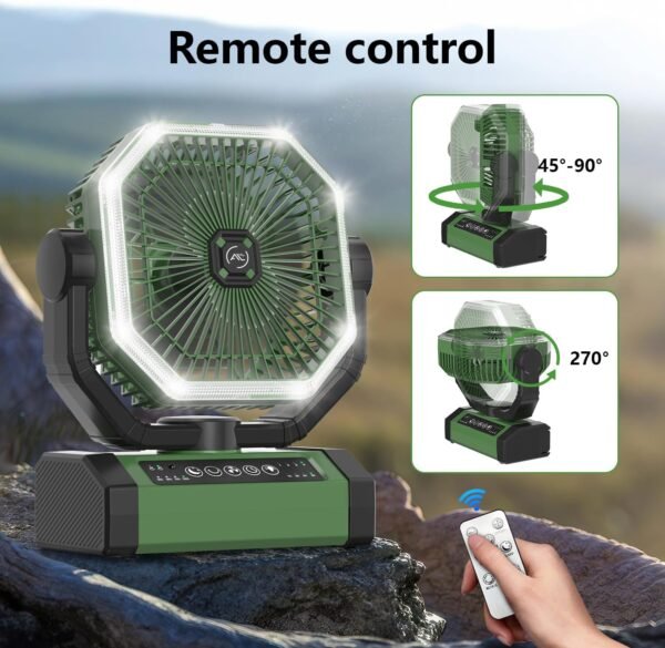 Portable Fan 24000mAh Battery Powered with Remote ... - Image 7