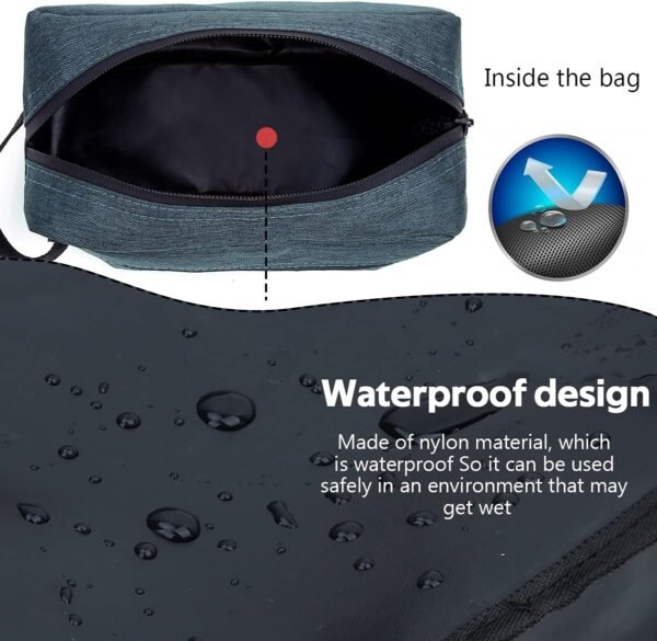 FUNSEED Travel Toiletry Bag for Women and Men, Wat... - Image 3