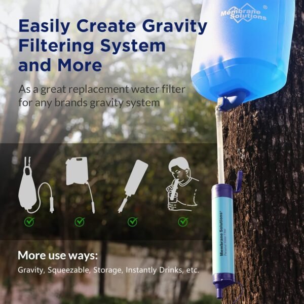 Membrane Solutions Straw Water Filter S1, NSF/ANSI... - Image 5