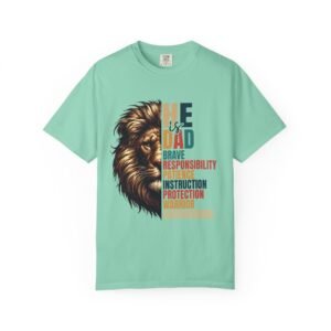 He is Dad Lion Graphic T-Shirt, Father’s Day Gift, Unisex Tee, Dad Humor Shirt, Gift for Dad, Warrior Dad Apparel