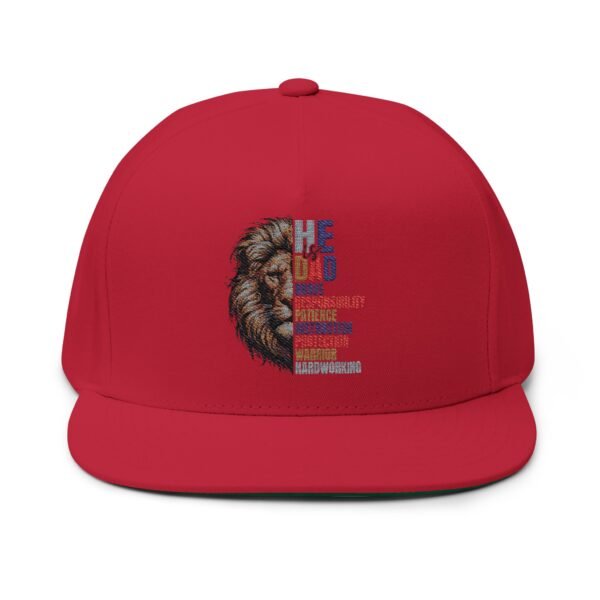 Empowering Dad Cap | Flat Bill Cap with Inspirational Embroidery, Perfect Gift for Father's Day, Dad's Birthday, Casual Style, Trendy [...] - Image 21
