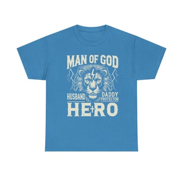 Heroic Faith Unisex Heavy Cotton Tee - Man of God, Husband, Daddy, Protector, Gift for Dads, Father's Day, Christian Apparel - Image 14