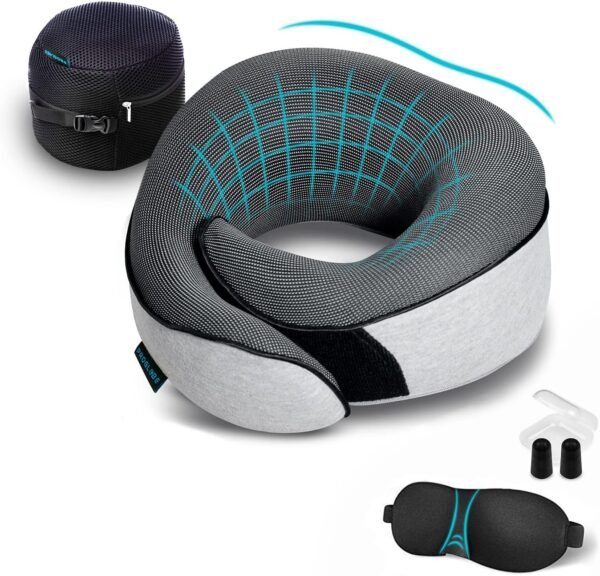 Travel Neck Pillows for Airplanes, Sleeping Essent... - Image 2
