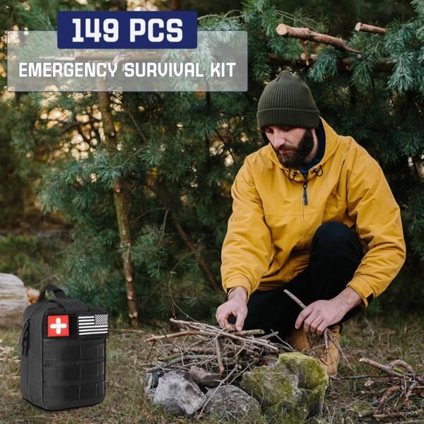 Survival Kits, 149Pcs Survival Gear First Aid Kit ... - Image 9