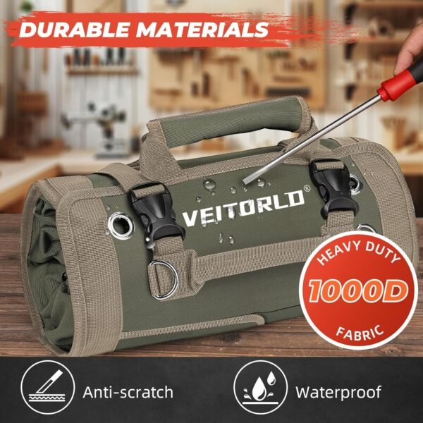 Veitorld Tool Roll Up Bag, Gifts for Men Dad Husba... - Image 5
