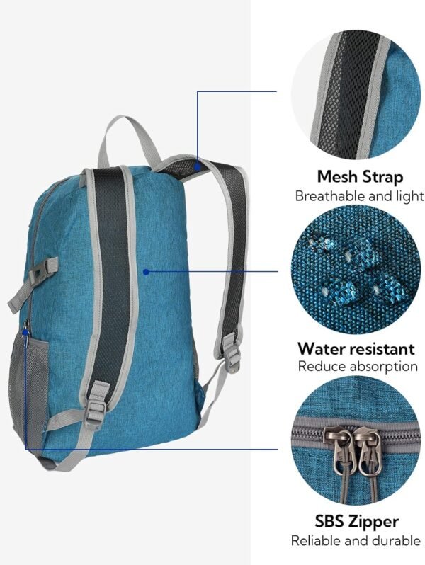 WATERFLY Small Lightweight Packable Backpack: 20l ... - Image 6