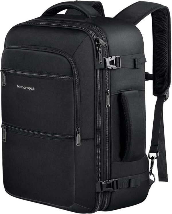 Vancropak Carry On Backpack, 40L Expandable Extra ... - Image 2