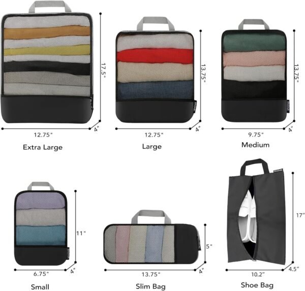 BAGAIL 4 Set/6 Set/8 Set Compression Packing Cubes... - Image 3