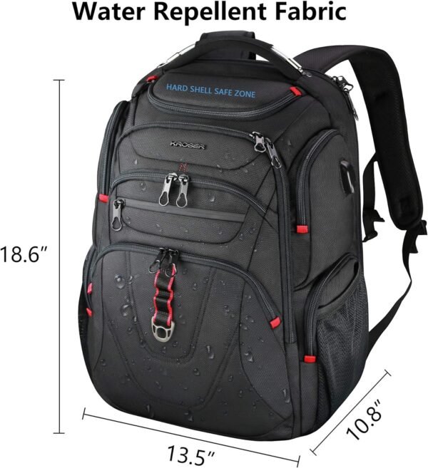 KROSER TSA Friendly Travel Laptop Backpack 17.3 in... - Image 3